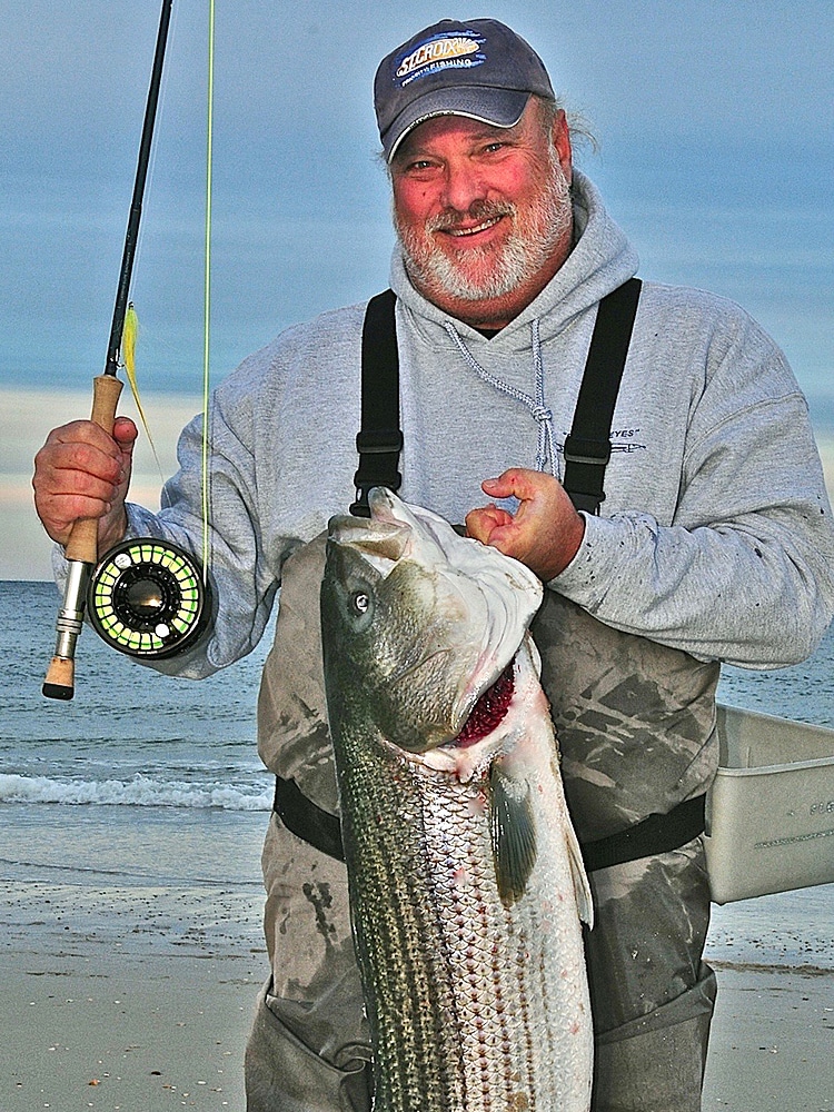 Fly Fishing for Surf Stripers - On The Water, fly fishing