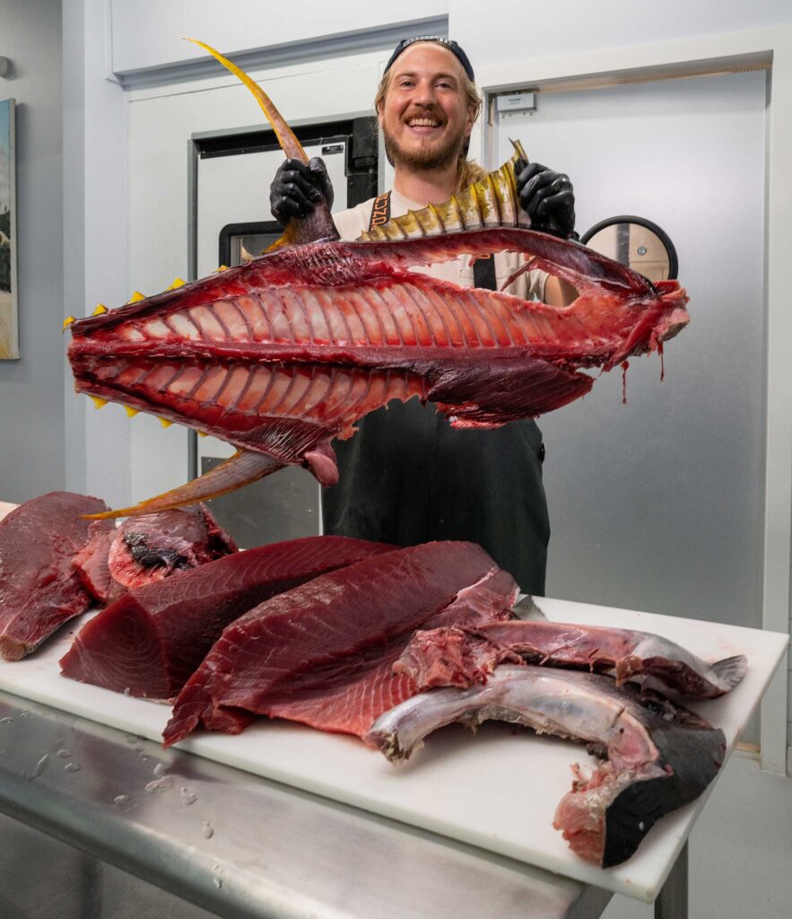Yellowfin tuna fillet