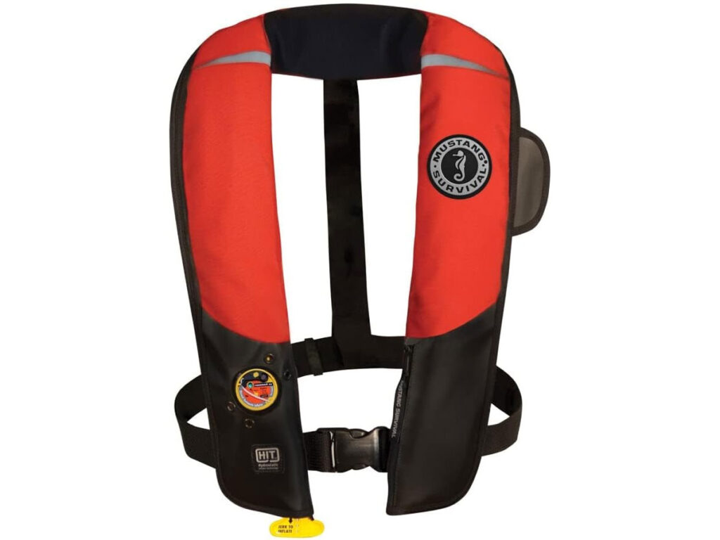 Mustang Survival Inflatable PFD with Hydrostatic Inflator Technology (HIT)