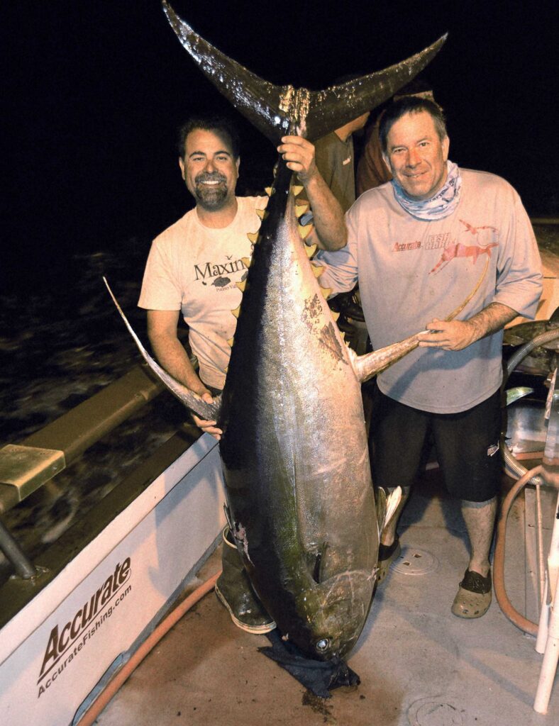 Large yellowfin tuna caught off Mexico