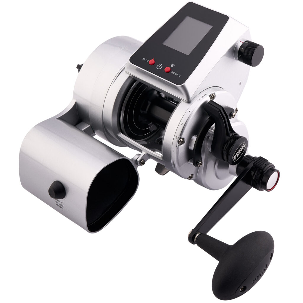 New electric reels on the market, like the PENN Fathom Electric, have programmable features that make them more versatile. The Fathom is the world's first completely cord-free electric reel.