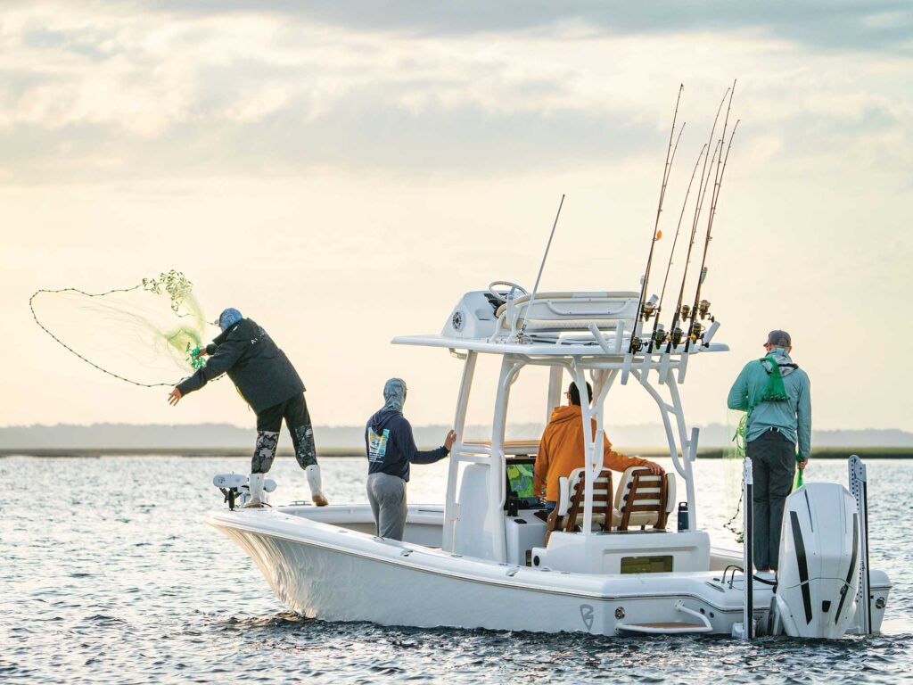 Barker 26 Open out fishing