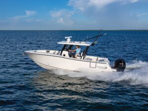 Robalo R300 on the ocean