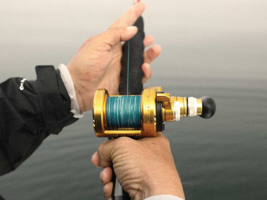 Braid on a fishing reel