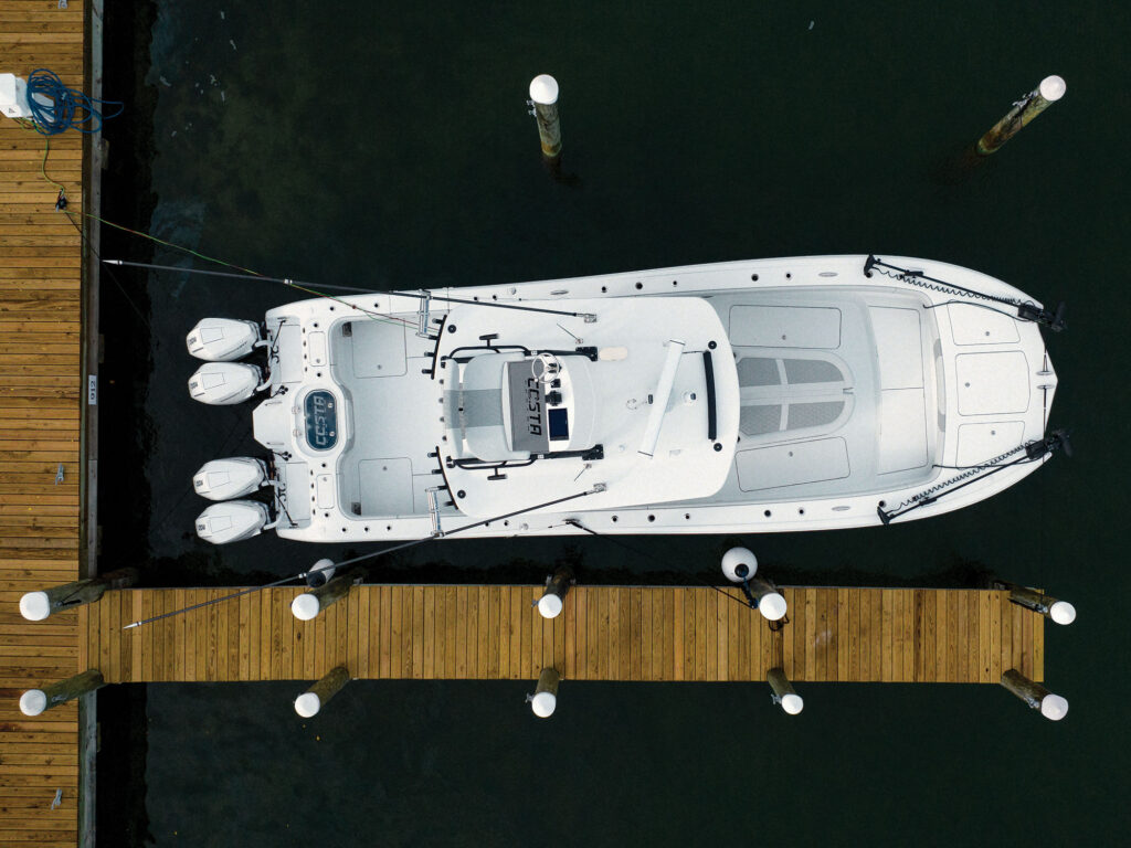 Docking a fishing boat