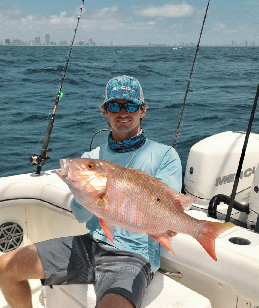 Mutton snapper caught while drift fishing