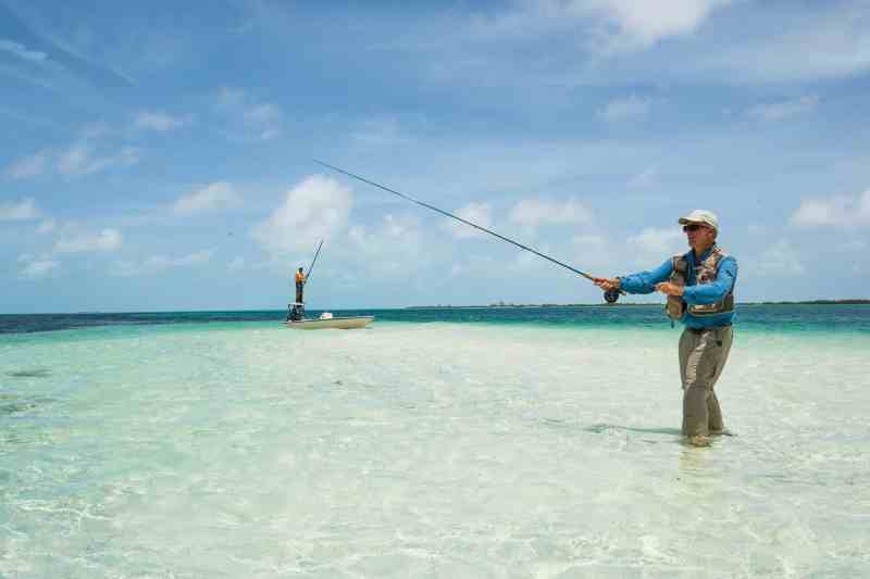 Flats fishing in Andros