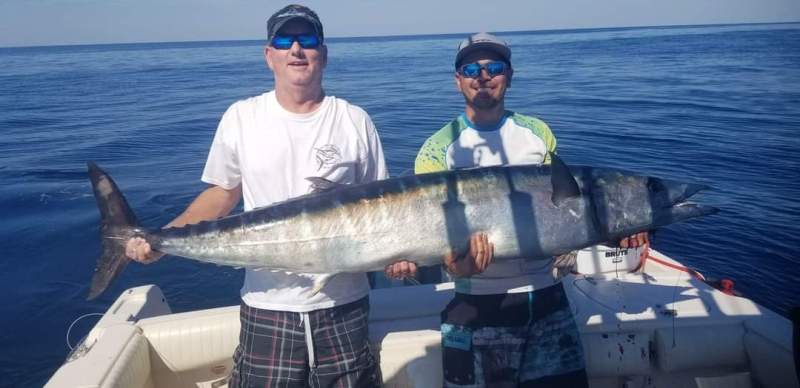 101 pound wahoo on boat 101 pound wahoo on boat