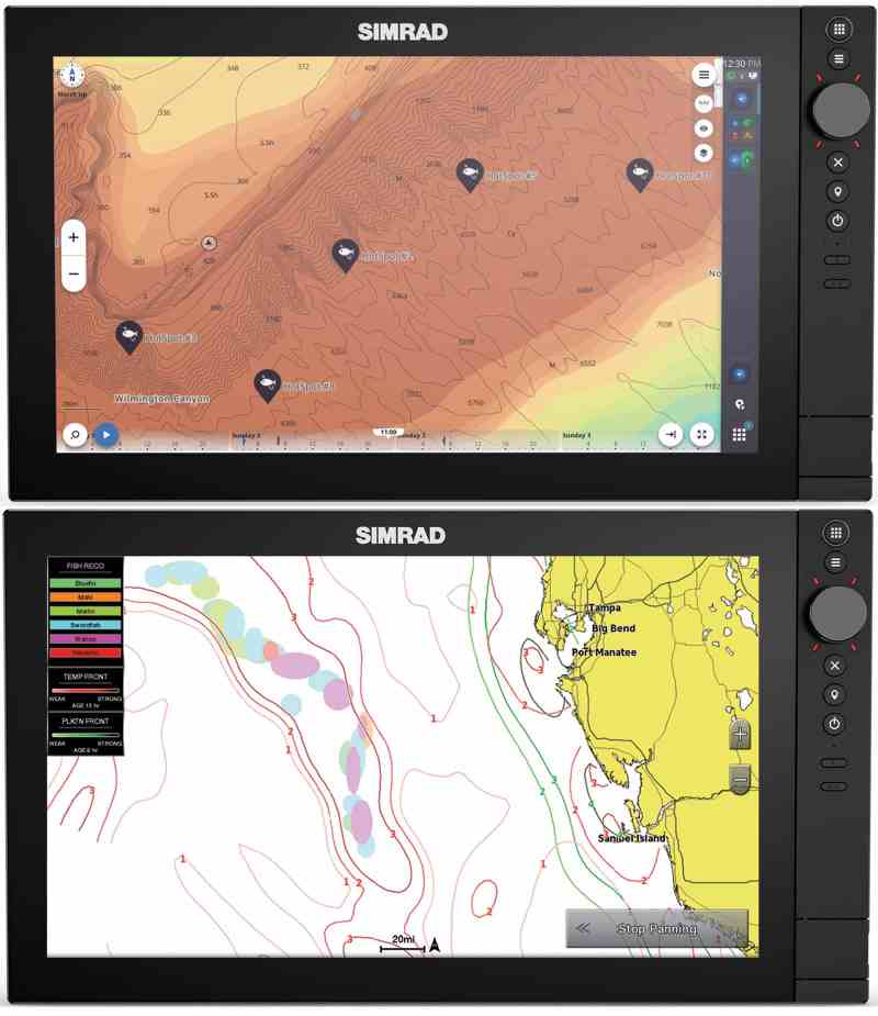 FishCast and Fish Mapping screens