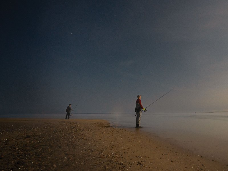 Corner fishing under the stars