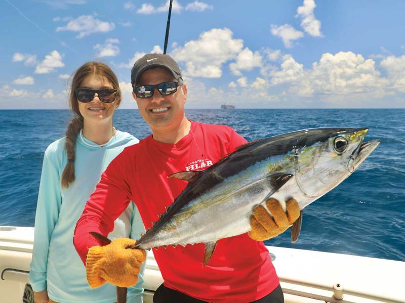 Tuna on the boat